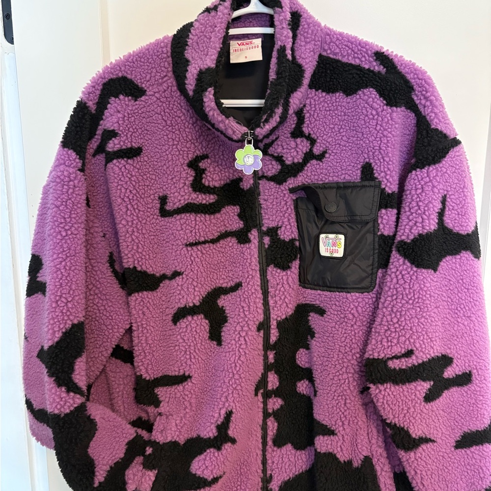 Vans x Irene Is Good colab Purple and Black Fleece Jacket